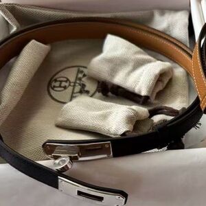 Hermes Kelly 18 belt Black